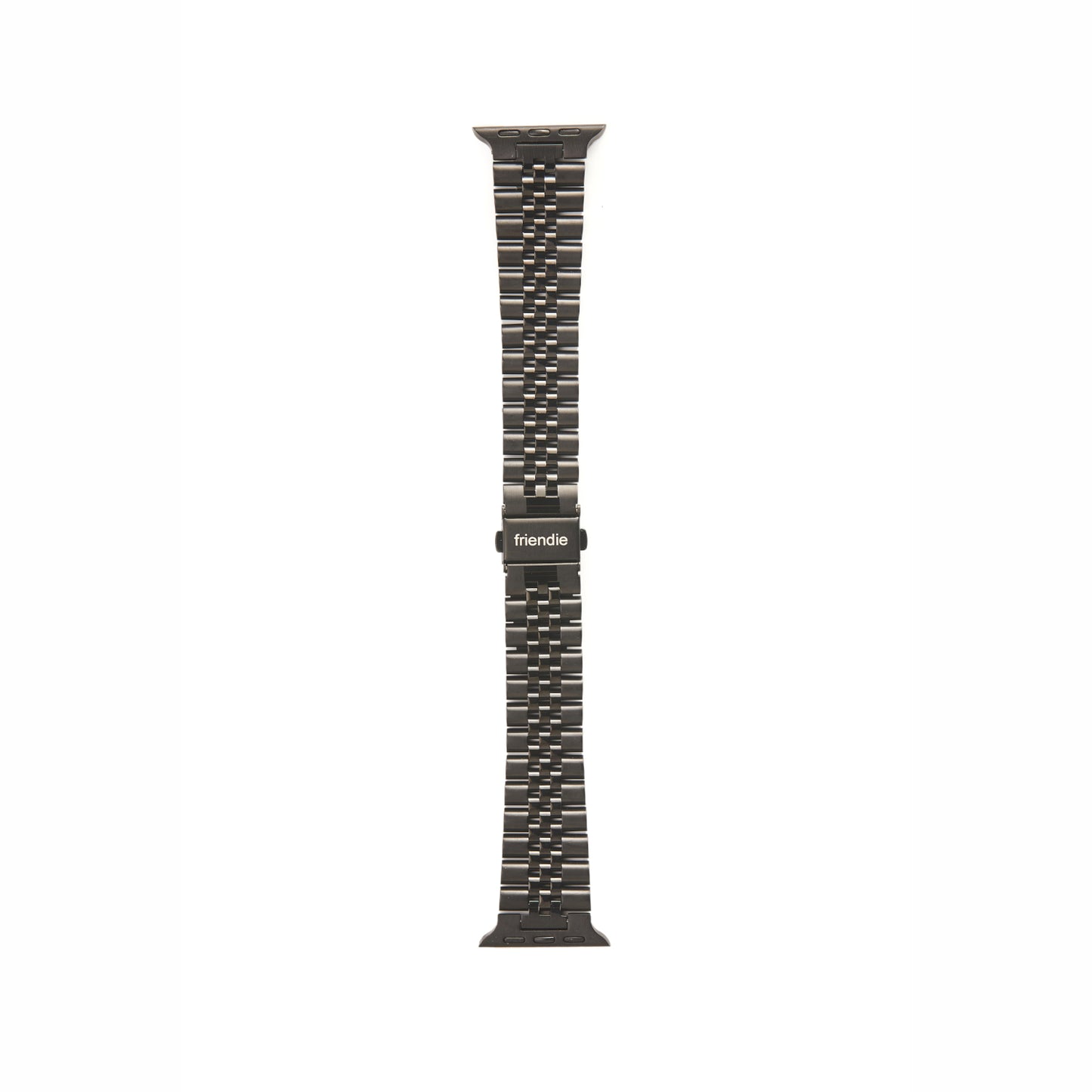 Stainless Steel Link Bracelet Band - The Perth in Black - Compatible with Apple Watch Size 38mm to 41mm - Friendie Pty Ltd