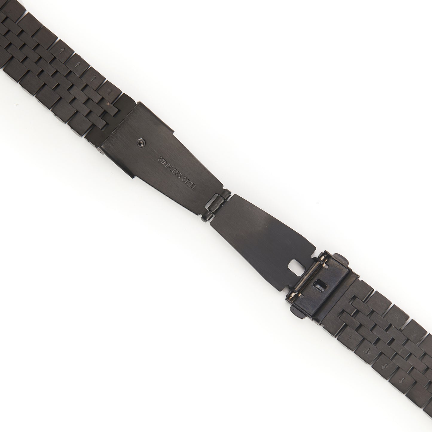 Stainless Steel Link Bracelet Band - The Perth in Black - Compatible with Apple Watch Size 38mm to 41mm - Friendie Pty Ltd