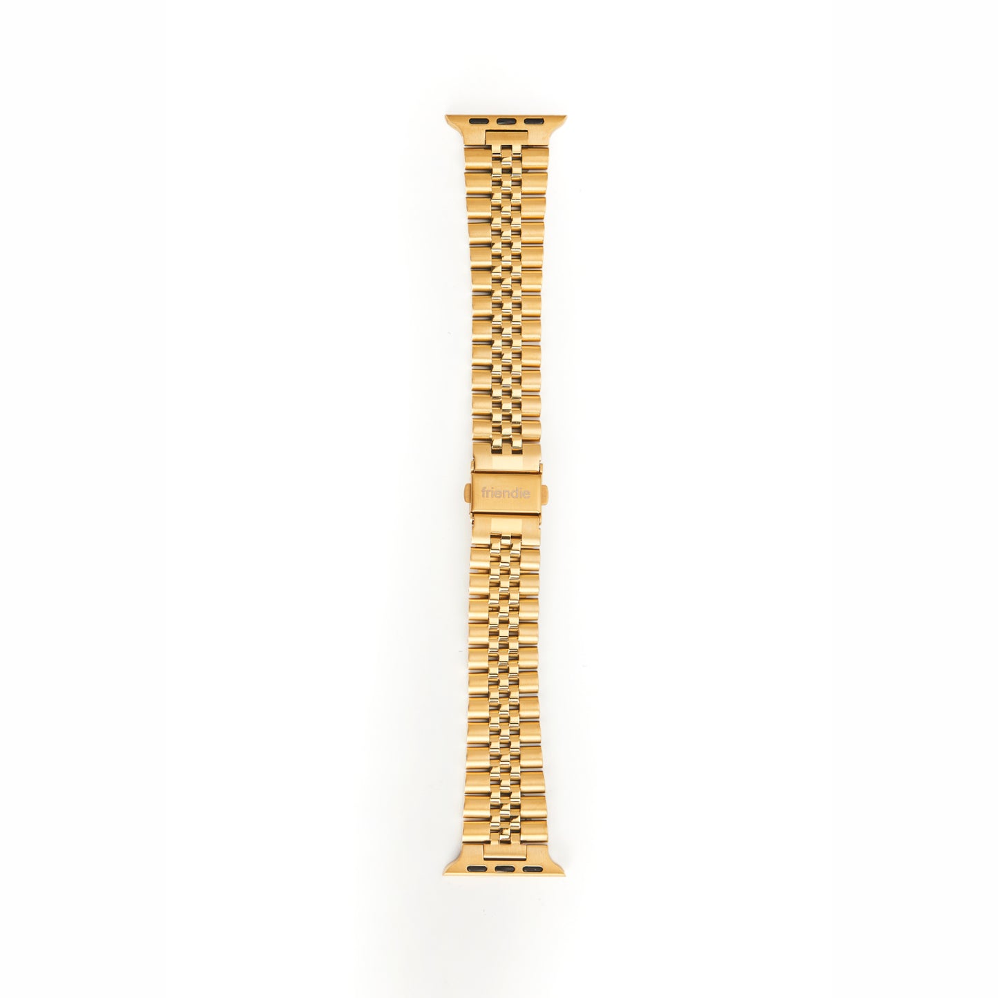 Stainless Steel Link Bracelet Band - The Perth in Gold - Compatible with Apple Watch Size 42mm to 45mm - Friendie Pty Ltd