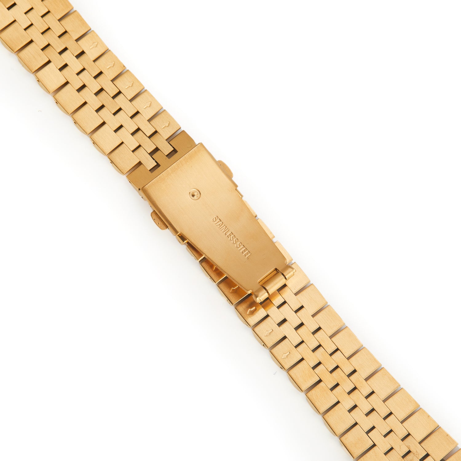 Stainless Steel Link Bracelet Band - The Perth in Gold - Compatible with Apple Watch Size 38mm to 41mm - Friendie Pty Ltd