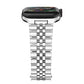 Stainless Steel Link Bracelet Band - The Perth in Silver - Compatible with Apple Watch Size 42mm to 45mm - Friendie Pty Ltd