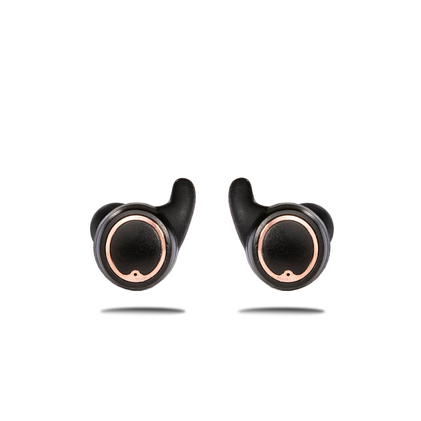 AIR Active 2.0 Matte Black Rose Gold Sport Earbuds (In Ear Wireless Headphones) - Friendie Audio Pty Ltd