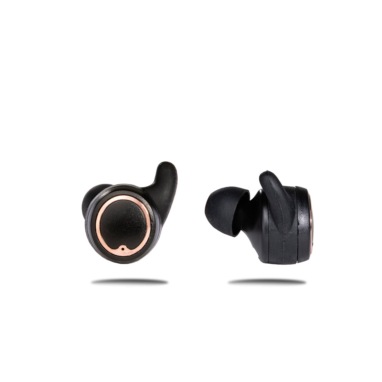 AIR Active 2.0 Matte Black Rose Gold Sport Earbuds (In Ear Wireless Headphones) - Friendie Audio Pty Ltd