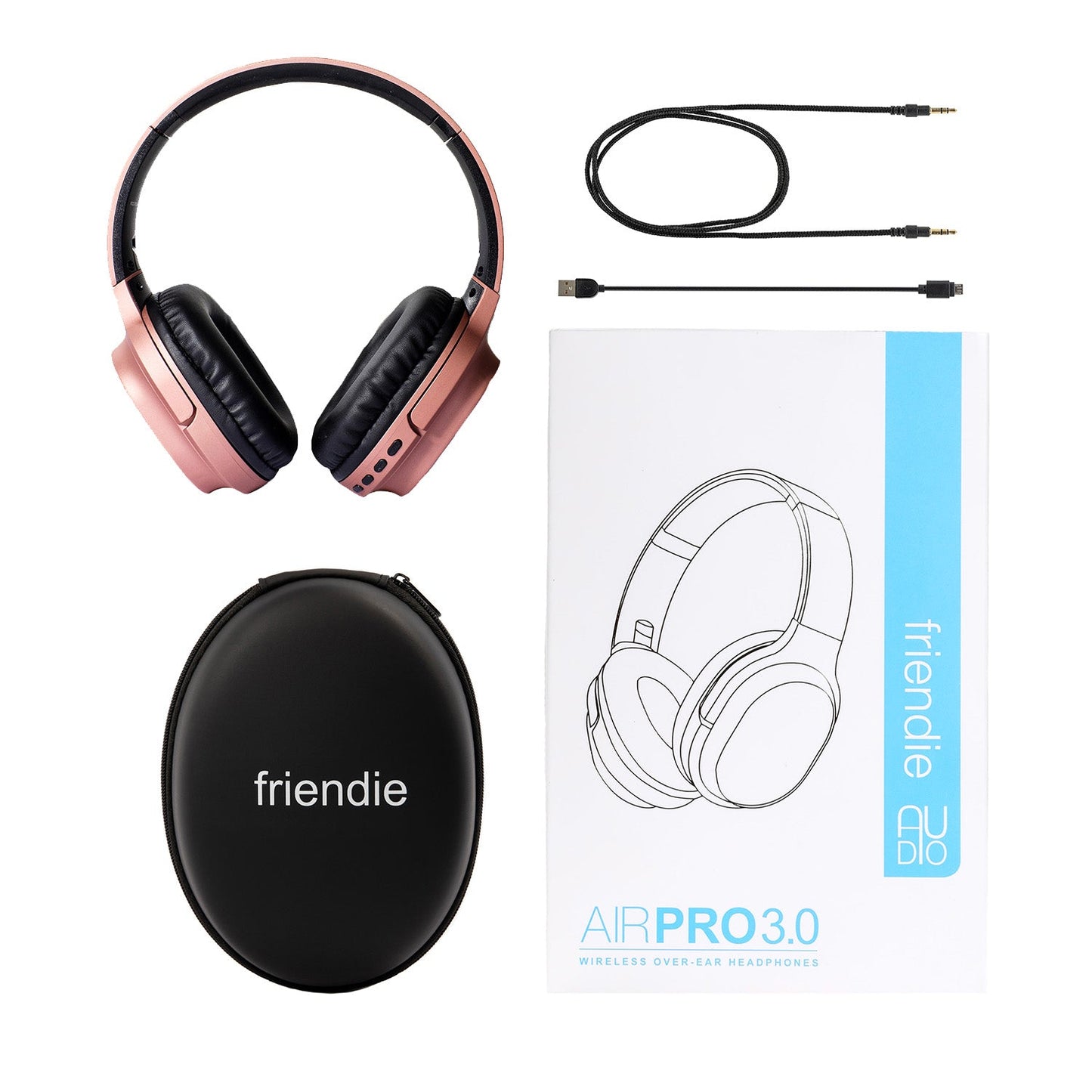 AIR PRO 3.0 Rose Gold (Over Ear Wireless Headphones) - Grade B - Friendie Pty Ltd