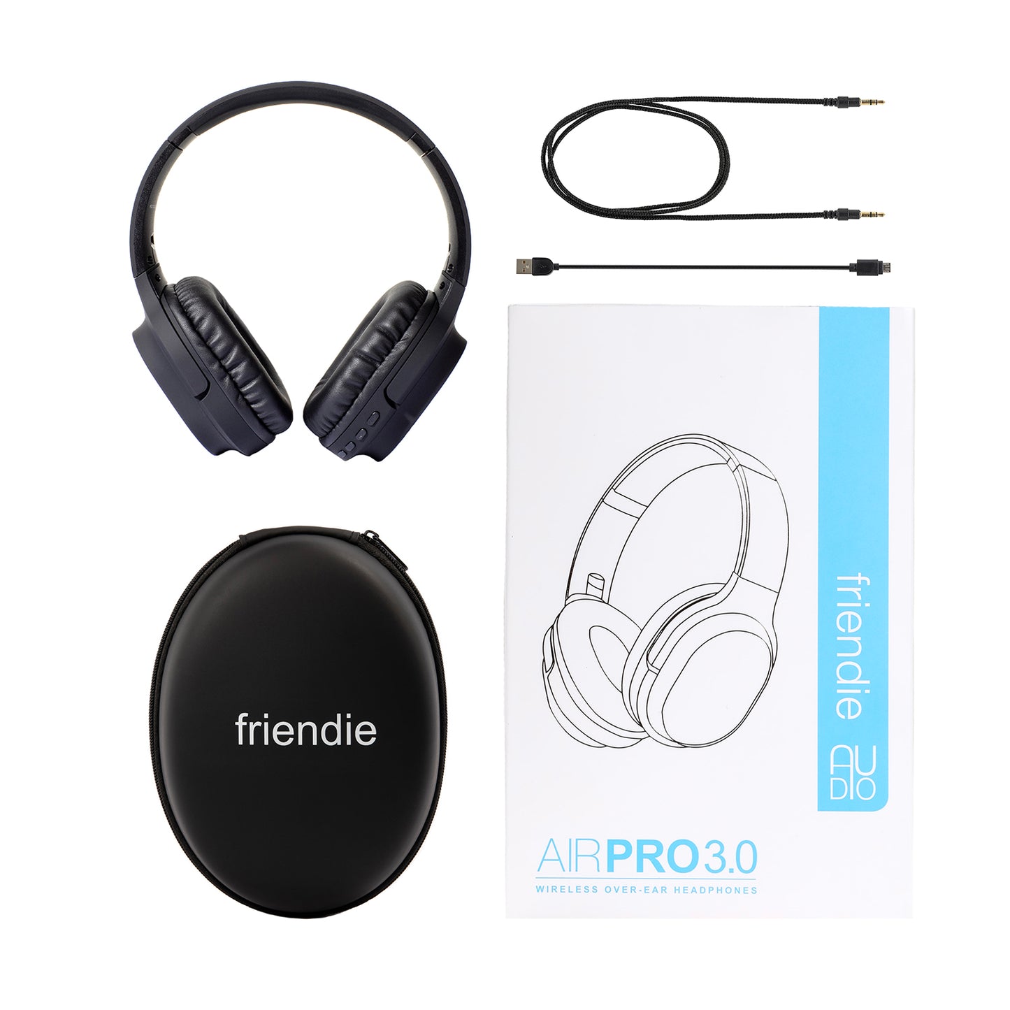 AIR PRO 3.0 Matte Onyx Black (Over Ear Wireless Headphones) - Grade B - Friendie Pty Ltd