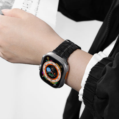 Stainless Steel Link Bracelet Band (Ultra) – The Darwin Ultra in Black – Compatible with Apple Watch Ultra (Friendie size Large) - Friendie Pty Ltd