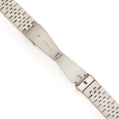Stainless Steel Link Bracelet Band - The Perth in Silver - Compatible with Apple Watch Size 38mm to 41mm - Friendie Pty Ltd