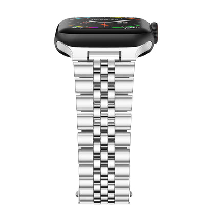Stainless Steel Link Bracelet Band - The Perth in Silver - Compatible with Apple Watch Size 38mm to 41mm - Friendie Pty Ltd