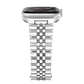 Stainless Steel Link Bracelet Band - The Perth in Silver - Compatible with Apple Watch Size 42mm to 45mm - Friendie Pty Ltd