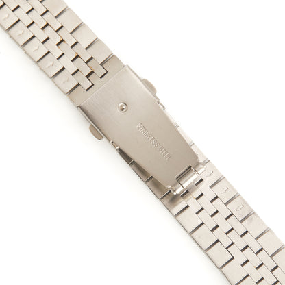 Stainless Steel Link Bracelet Band - The Perth in Silver and Rose - Compatible with Apple Watch Size 42mm to 45mm - Friendie Pty Ltd