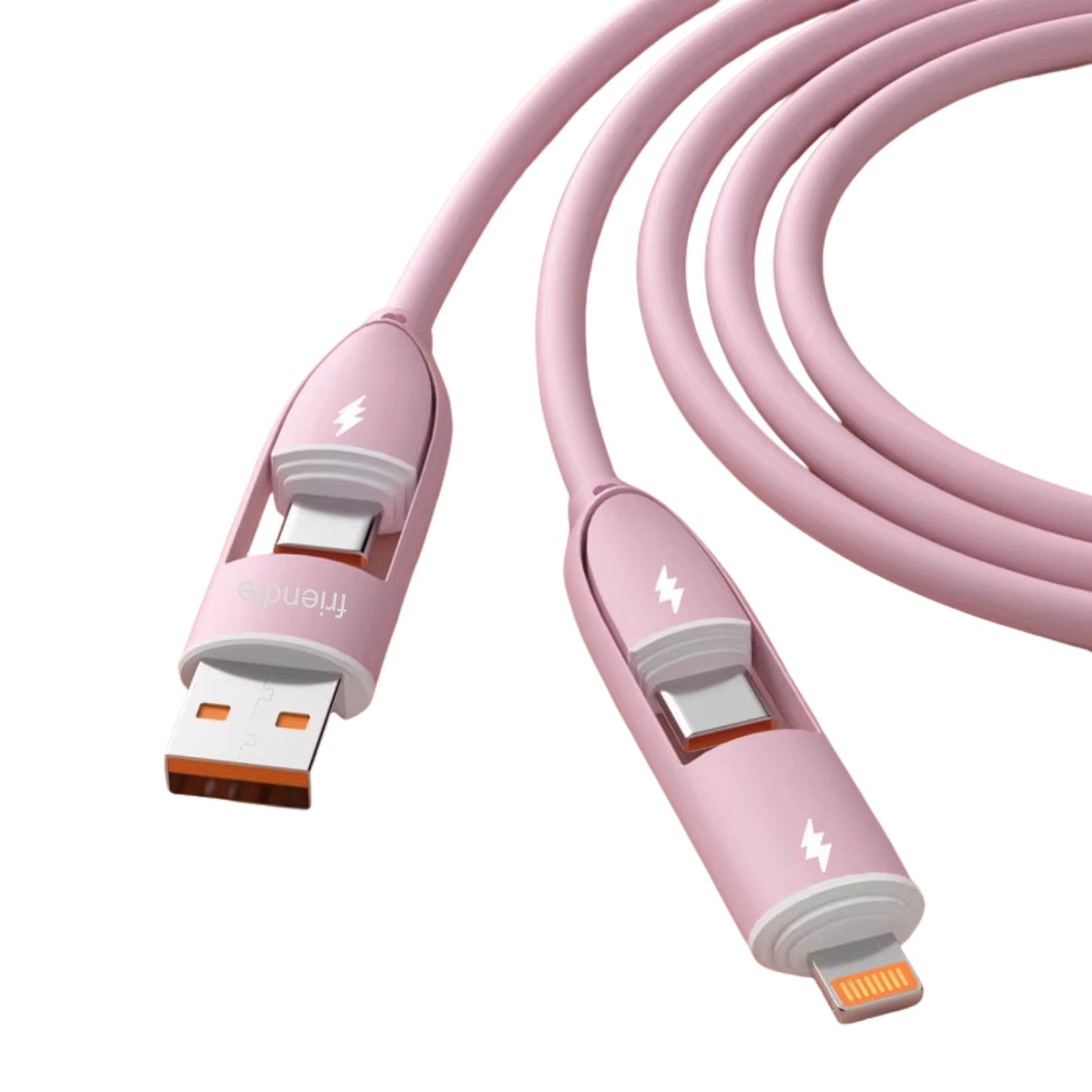 Core 4‑in‑1 Charging Cable (1.0m) - Pink