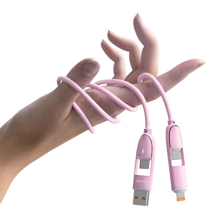 Core 4‑in‑1 Charging Cable (1.0m) - Pink