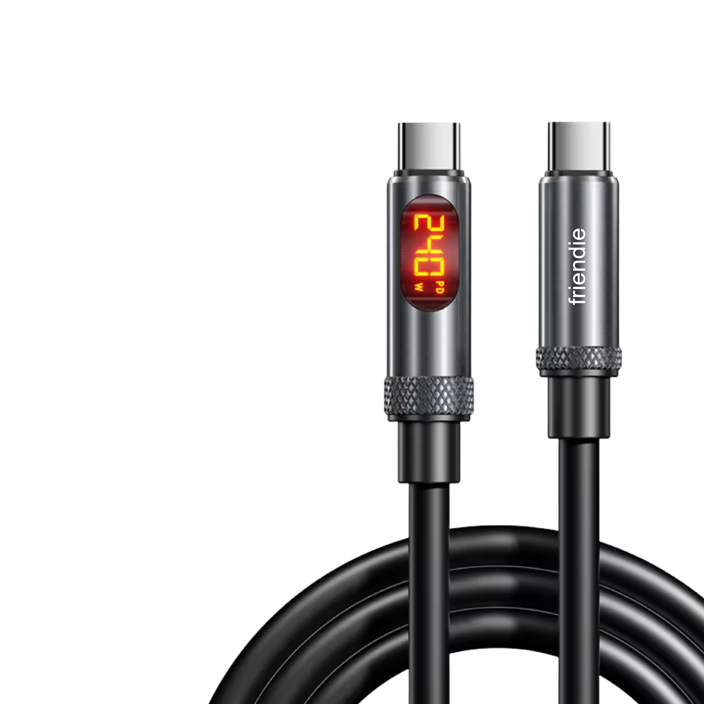 Studio USB-C 2.0m Fast Charging Cable – 240W, LED Display, PD3.1