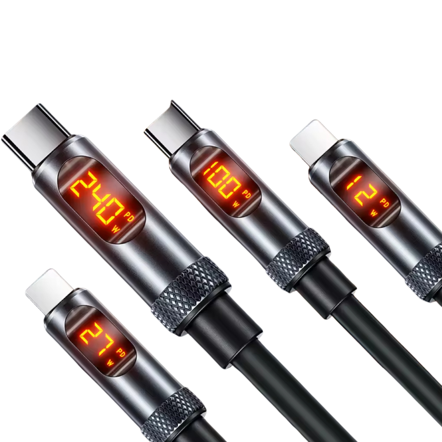 Studio USB-C 2.0m Fast Charging Cable – 240W, LED Display, PD3.1