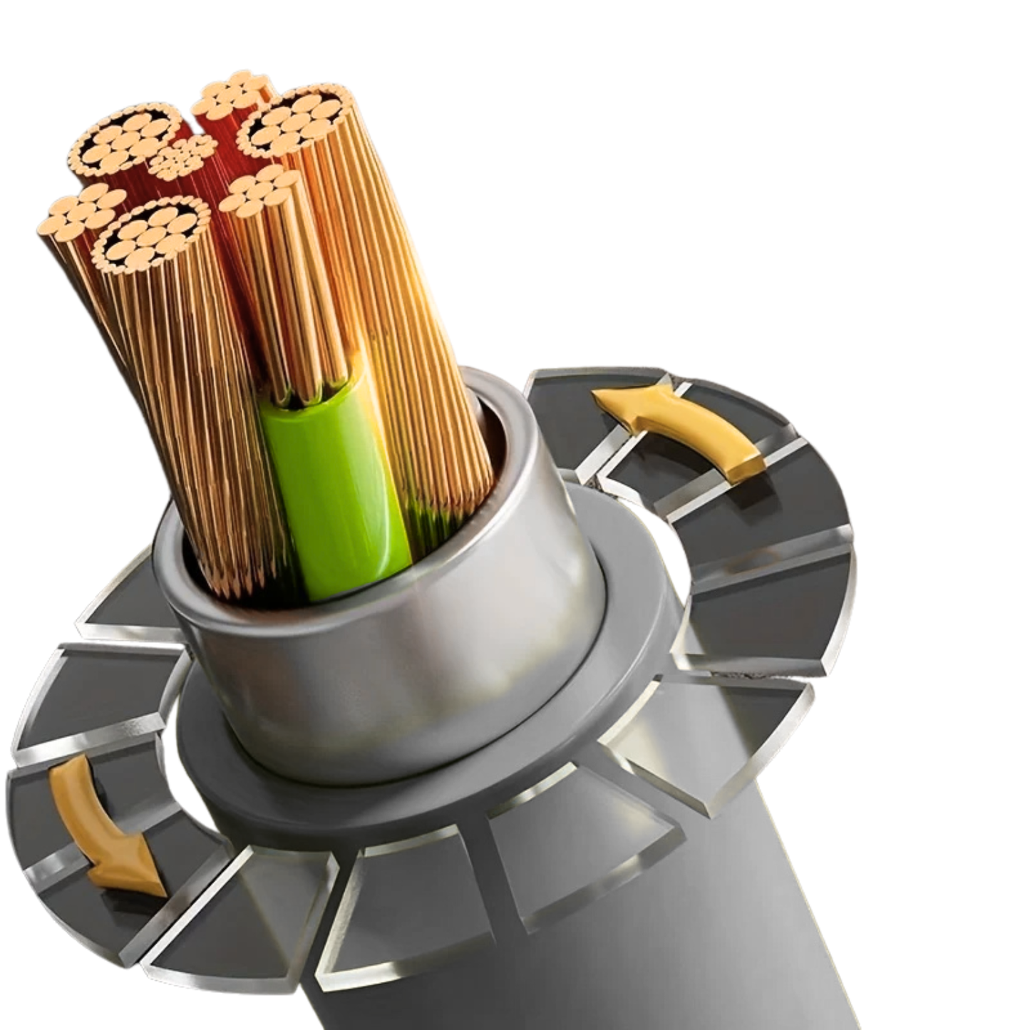 Tough USB C to USB C Charging Cable (1.5m) – 240W, E Marker, LED Power Screen - Strom Grey