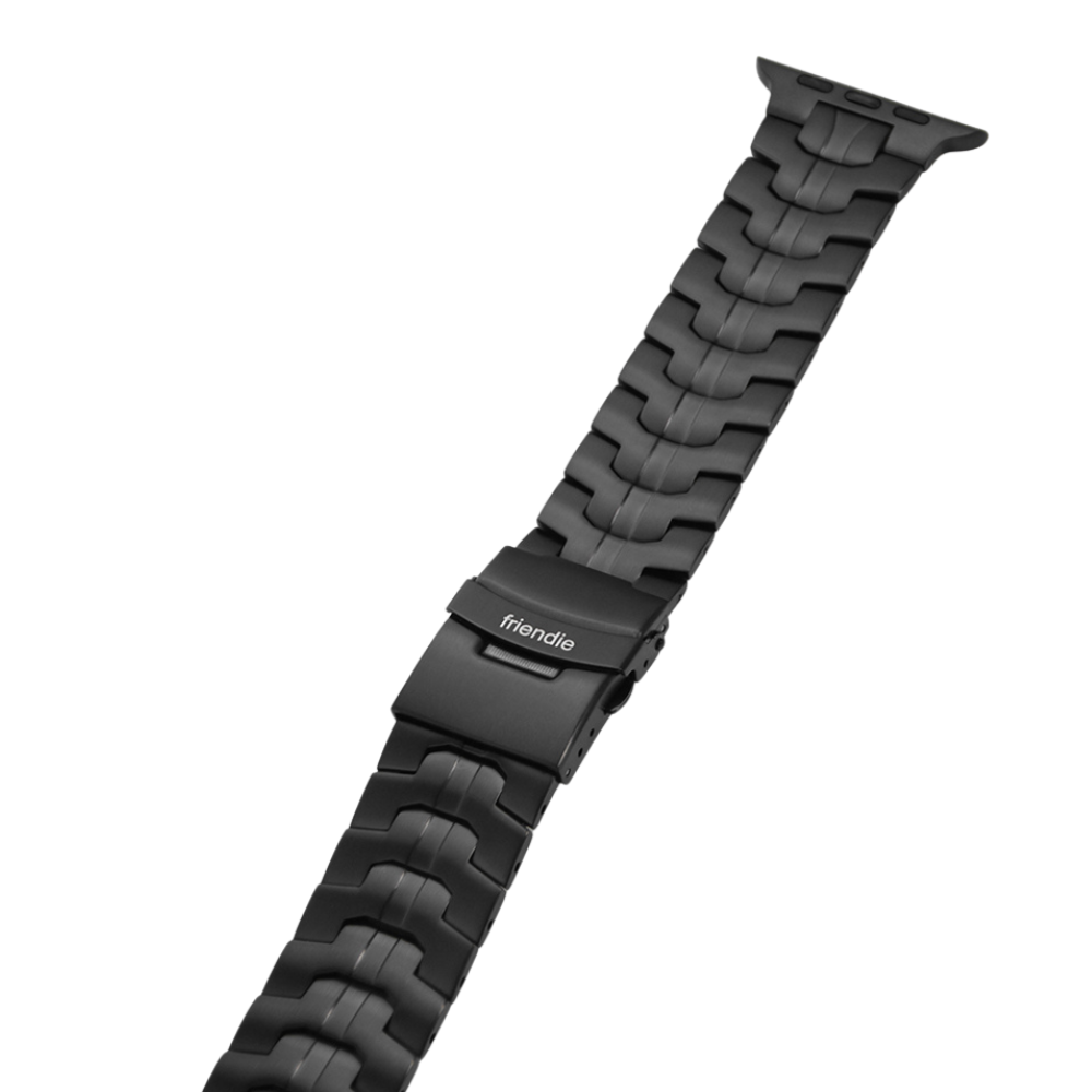 Stainless Steel Link Bracelet Band (Ultra) – The Darwin Ultra in Black – Compatible with Apple Watch Ultra (Friendie size Large) - Friendie Pty Ltd