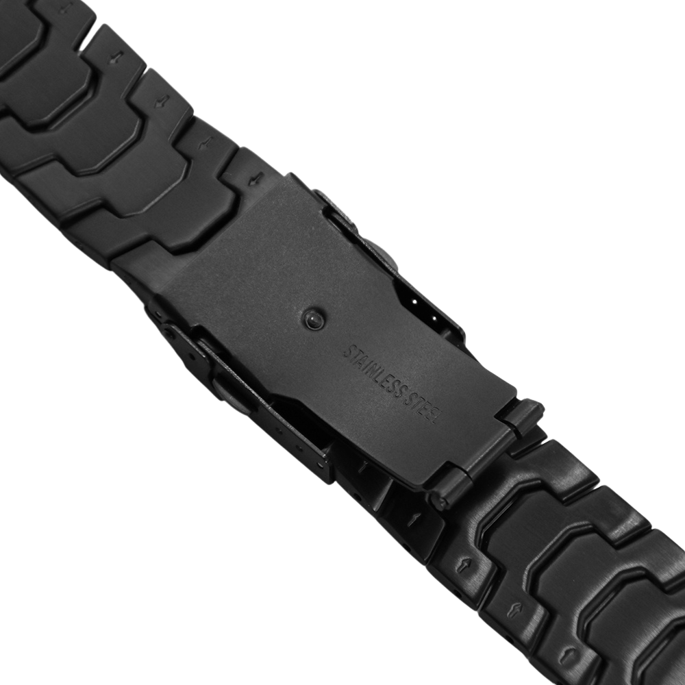 Stainless Steel Link Bracelet Band (Ultra) – The Darwin Ultra in Black – Compatible with Apple Watch Ultra (Friendie size Large) - Friendie Pty Ltd