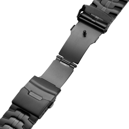 Stainless Steel Link Bracelet Band (Ultra) – The Darwin Ultra in Black – Compatible with Apple Watch Ultra (Friendie size Large) - Friendie Pty Ltd