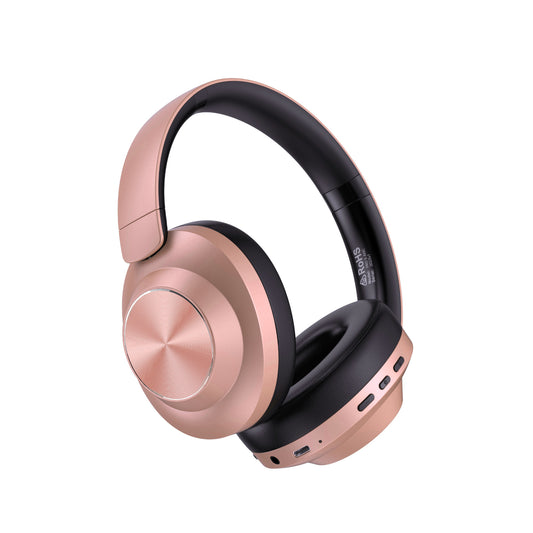 AIR PRO 5 ANC Rose Gold (Active Noise Cancelling Over Ear Wireless Headphones) - Friendie Pty Ltd