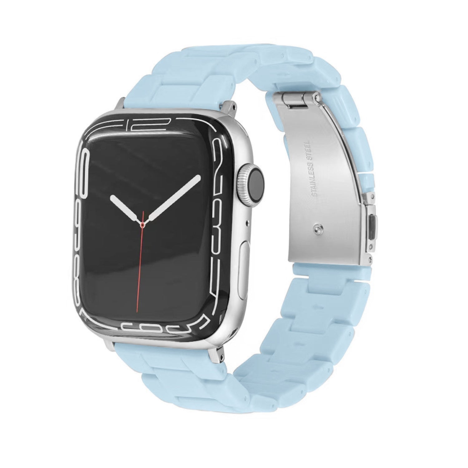 Resin Link Bracelet Band Small - The Sydney Beaches - Bronte (Blue) - Compatible with Apple Watch Size 42mm to 45mm - Friendie Pty Ltd