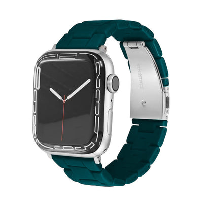Resin Link Bracelet Band Small - The Sydney Beaches - Narrabeen (Green) - Compatible with Apple Watch Size 42mm to 45mm - Friendie Pty Ltd