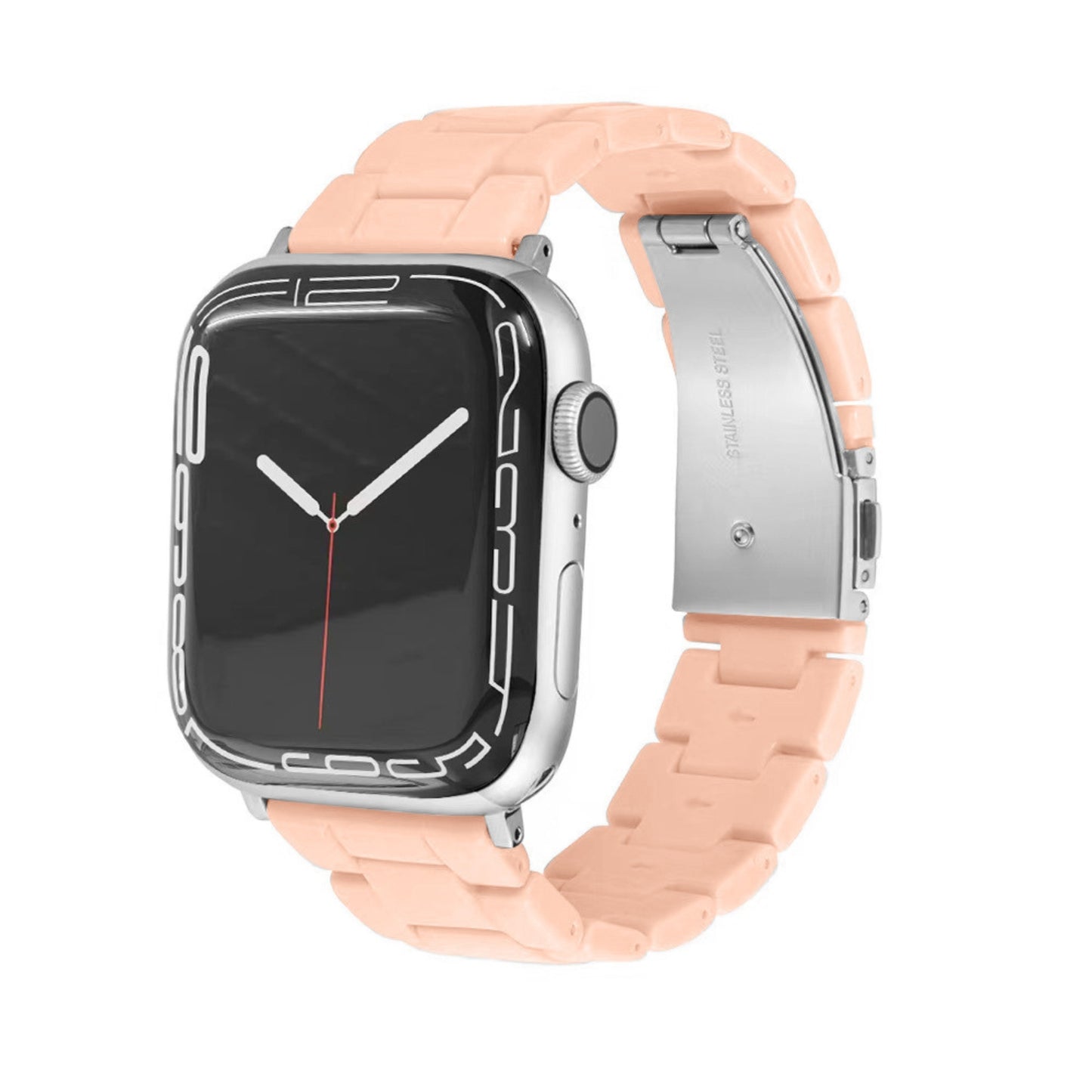 Resin Link Bracelet Band Small - The Sydney Beaches - Coogee (Orange) - Compatible with Apple Watch Size 42mm to 45mm - Friendie Pty Ltd
