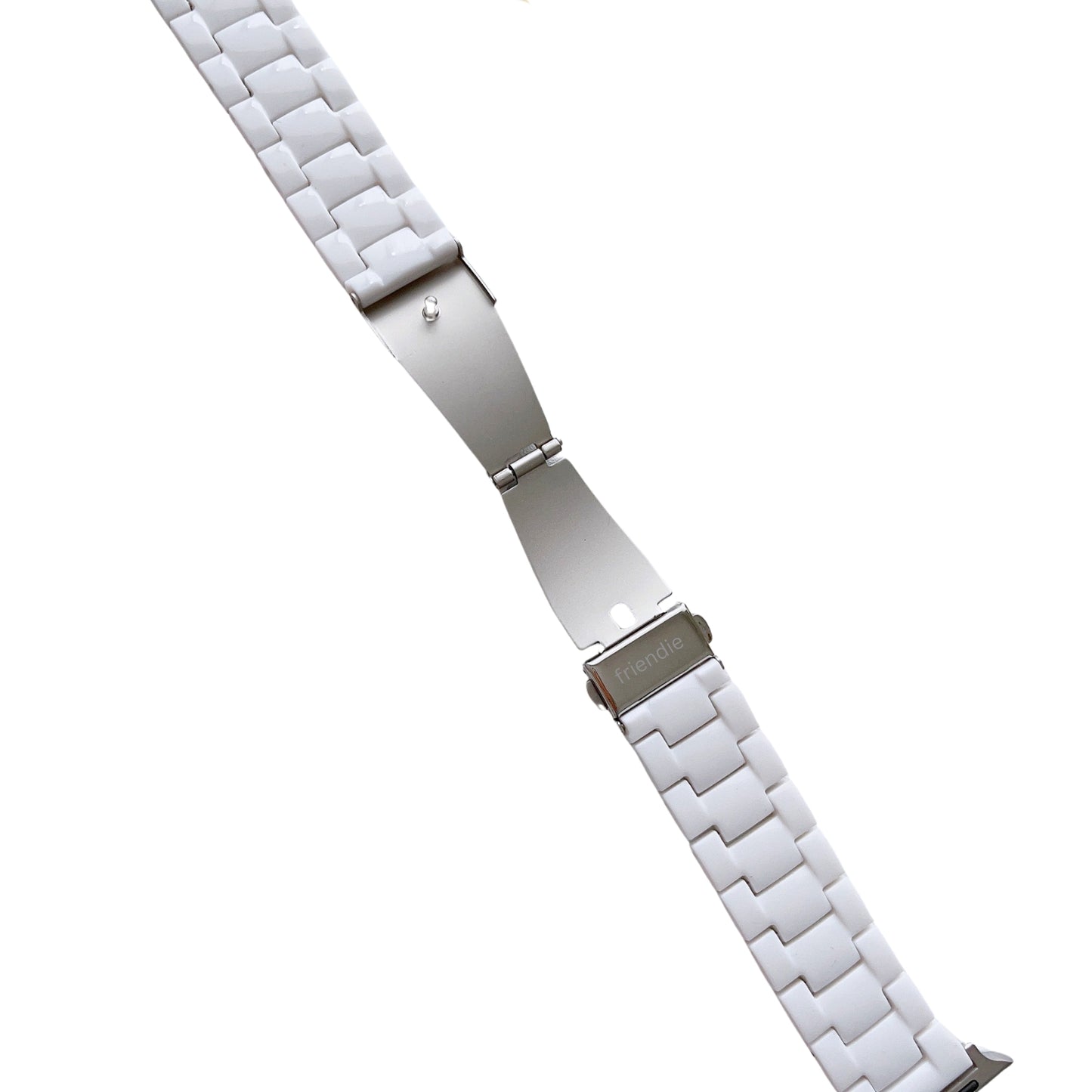 Resin Link Bracelet Band Small - The Sydney Beaches - Bondi (White) - Compatible with Apple Watch Size 42mm to 45mm - Friendie Pty Ltd