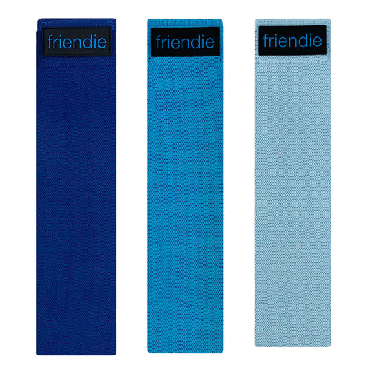 Friendie Fit Booty Bands in Blue Hues - Friendie Audio Pty Ltd