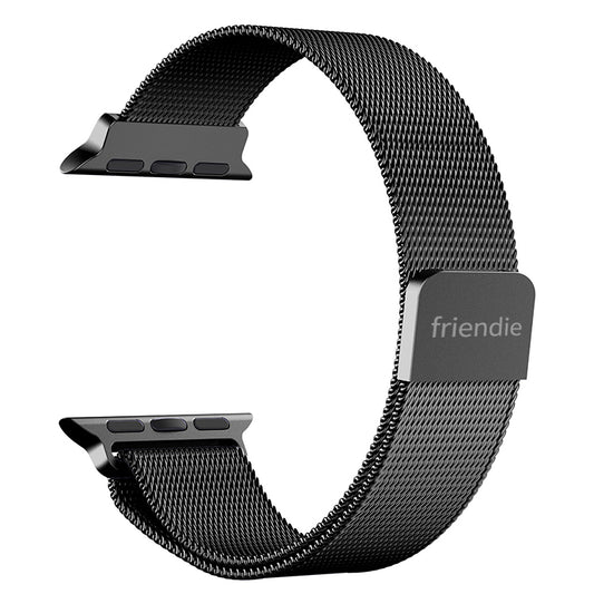 Stainless Steel Link Woven Mesh Infinite Loop Band - The Melbourne - Compatible with Apple Watch - Friendie Pty Ltd