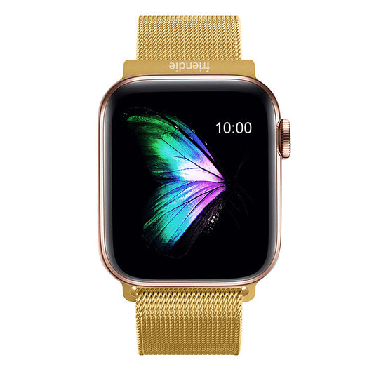 Stainless Steel Link Woven Mesh Infinite Loop Band - The Melbourne - Compatible with Apple Watch - Friendie Pty Ltd