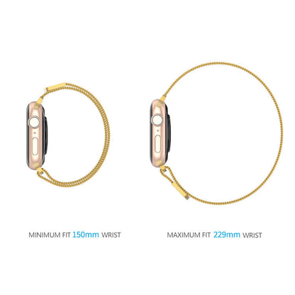 Stainless Steel Link Woven Mesh Infinite Loop Band - The Melbourne - Compatible with Apple Watch - Friendie Pty Ltd