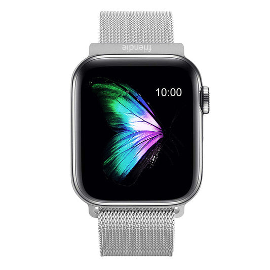 Stainless Steel Link Woven Mesh Infinite Loop Band - The Melbourne - Compatible with Apple Watch - Friendie Pty Ltd