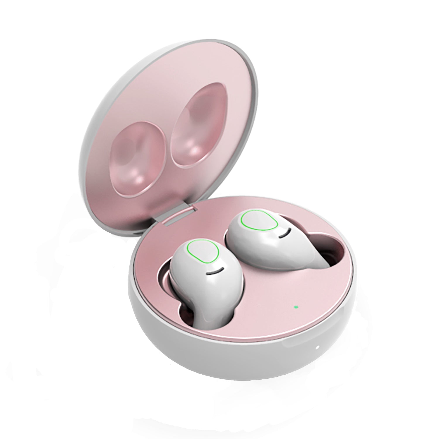 AIR ZEN 2.0 Pearl White and Rose Gold Earbuds (In Ear Wireless Headphones) - Grade A - Friendie Audio Pty Ltd